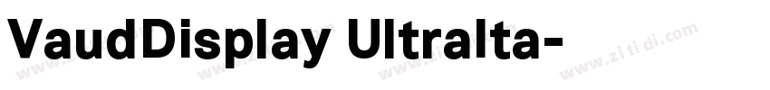 VaudDisplay UltraIta字体转换 VaudDisplay UltraIta字体转换